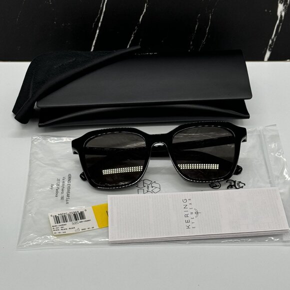 NEW SAINT LAURENT SL457 001 BLACK GEOMETRIC SUNGLASSES SAINT LAURENT SL 457 001 main image 4